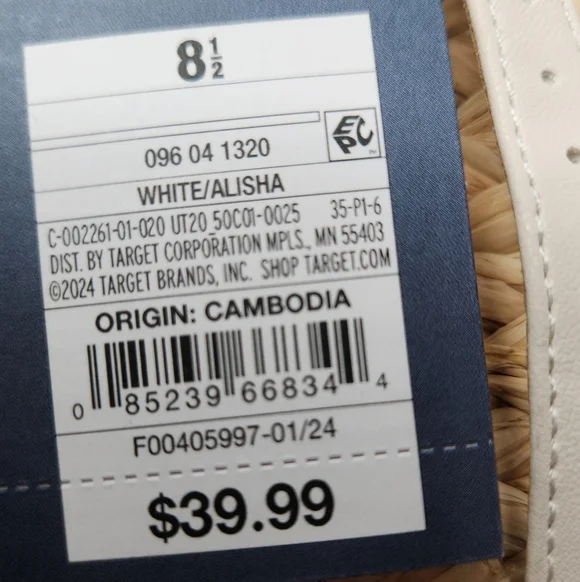 Women's Alisha Platform Wedge Heels w/ Memory Foam Insole Universal Thread 8 1/2 - Picture 13 of 14